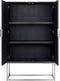 Richmond Interiors Wandkast Blackbone silver 2-deuren laag (Black rustic)