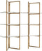 Richmond Interiors Wandkast Lagrand gold met 3 planken (Gold)