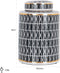 Richmond Pot Elin groot (Black/white)