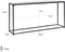 Richmond - Wandtafel Steel Smith zwart 150 cm
