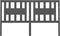 vidaXL - Hoofdbord - 156x4x100 - cm - massief - grenenhout - grijs