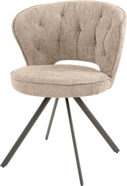 AnLi Style Stoel halfronde rug spring Taupe