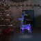vidaXL - Kerstversiering - rendier - 90 - LED's - 60x16x100 - cm - acryl