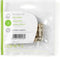 Nedis Satelliet- en Antenne-Adapter - F-Male - IEC (Coax) Male - Vernikkeld - 75 Ohm - Recht - Metaal - Zilver - 10 Stuks - Envelop