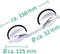 Ridder Handgreep Zuignappen 12 Cm 100 Kg A0150201