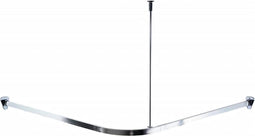 Ridder Hoekdouchegordijnrail Met Haken Universeel Chroom 52500