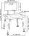 Ridder Sam badkamerstoel verstelbaar wit