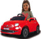 Ride-on Fiat 500 rot 12V