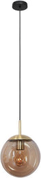 Steinhauer Bollique - hanglamp - amberkleurig glas - Ø 25cm - E27 - 3497ME