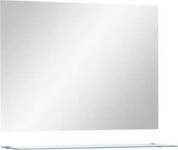 vidaXL - Wandspiegel - met - schap - 80x60 - cm - gehard - glas