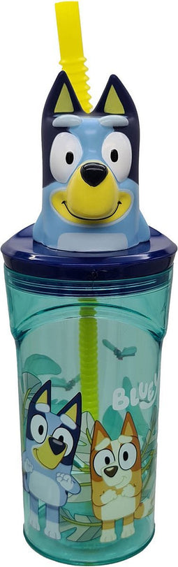 Rietjesbeker Bluey 3D Figuur, 360ml