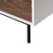 Beliani OKLAND - Sideboard - Donkere houtkleur - Spaanplaat