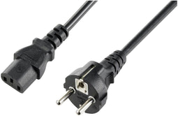 Conrad SY-5243880 - Aansluitkabel Koud - Spiraalkabel 2,5 m - Zwart