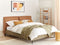 LIMANTON - Bed - Goudbruin - 180 x 200 cm - Kunstleer