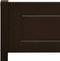 vidaXL - Bedframe - massief - grenenhout - donkerbruin - 200x200 - cm