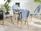 RIFREDDO - Tuinset voor 4 - Blauw/Wit - PE rotan