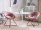 RACHEL - Fauteuil - Roze - Fluweel