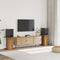 vidaXL - Speakerstandaards - 2 - st - 30x30x60 - cm - bewerkt - hout - oud - houtkleurig