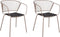 RIGBY - Eetkamerstoel set van 2 - Beige - Metaal