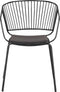 RIGBY - Eetkamerstoel - Zwart - Metaal