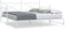 vidaXL - Slaapbank - met - onderschuifbed - zonder - matras - 100x190 - cm - staal - wit