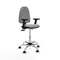 Piqueras y Crespo B2D05RF - Bureaustoel - Hoogteverstelbaar met armleuning - Lichtgrijs