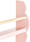 RIGOLET - Wandboekenplank - Pastel roze - MDF