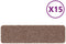 vidaXL - trapmatten - met - latex - achterkant - bruin - 20x75 - cm