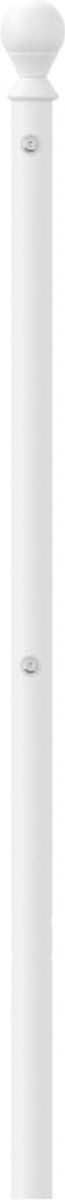 vidaXL - Hoofdbord - 90 - cm - metaal - wit