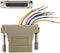 Nedis Seriële Adapter - Adapter - D-SUB 25-Pins Female - RJ45 Female - Vernikkeld - Ivoor - Doos