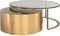 Richmond Interiors Salontafel Orlan set van 2 (Gold)