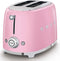 Smeg TSF01PKEU - Broodrooster - 950W 6 bruining-niveaus - Roze