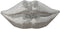 Decoratieve figuren Home ESPRIT Zilverkleurig Lippen 33 x 11 x 14 cm