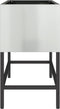 vidaXL - Verhoogde - Tuinplantbak - 60x26x45 - cm - Gegalvaniseerd - Staal