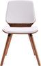 vidaXL - Eetkamerstoelen - 2 - st - kunstleer - wit