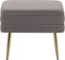 Beliani ODESSA - Hocker - Grijs - Fluweel