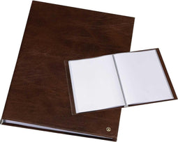 Rillstab Showmap A4 - met 30 tassen - bruin - showalbum - Presentatiemap - waterdicht