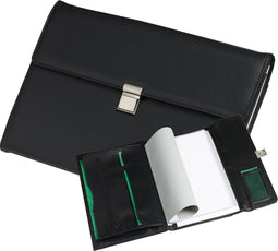 Rillstab Showmap Senator A4 lederlook ZWART met 20 tassen