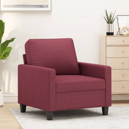Fauteuil 60 cm stof wijnrood