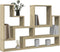vidaXL - Wandschap - 96x12x64 - cm - bewerkt - hout - sonoma - eikenkleurig