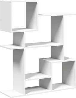 vidaXL - Kamerscherm - / - boekenkast - 92x29x112 - cm - bewerkt - hout - wit