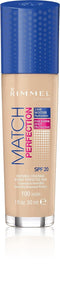 Rimmel London Match Perfection Foundation - 100 Ivory - Beige