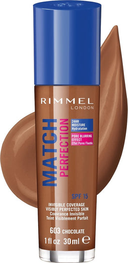 Rimmel London Match Perfection Foundation 603 Chocolate