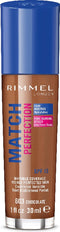 Rimmel London Match Perfection Foundation 603 Chocolate