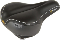 Velo Tour Air Fietszadel Arc-tech Elastomeer Zwart