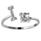 Ring Met Letter - Ring Met Steen - Letter Ring - Ring Letter - Initial Ring - Zilver 925 Letter I - Cadeautje voor haar