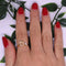Ring Met Letter - Ring Met Steen - Letter Ring - Ring Letter - Initial Ring - (Zilver) Gold-Plated Letter D - Cadeautje voor haar