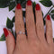 Ring Met Letter - Ring Met Steen - Letter Ring - Ring Letter - Initial Ring - Zilver 925 Letter X - Cadeautje voor haar