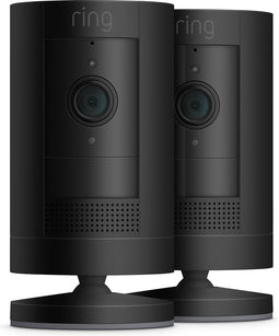 Ring Stick Up Cam Batterij - Beveiligingscamera - Draadloos - Zwart- Binnen en Buiten - 2 stuks