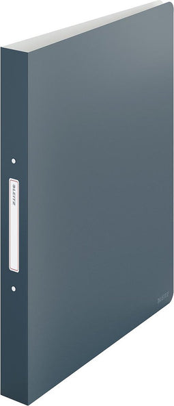 Ringband Leitz Cosy A4 2-rings O-mech 25mm PP grijs - 10 stuks